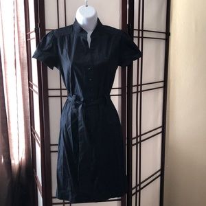 Forever 21 navy blue shirt dress